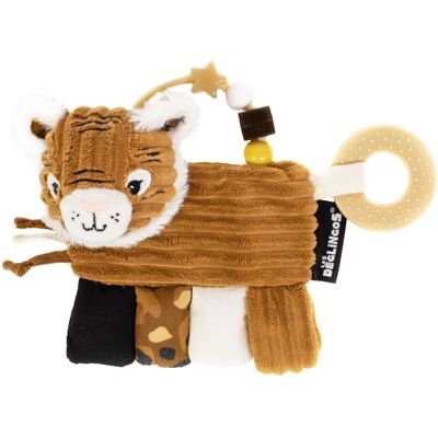 Les Deglingos Tiger Rattle - Activity Toy - Brown Les Deglingos Tiger Rattle - Activity Toy - Brown