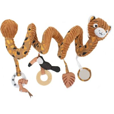 Les Deglingos Light Brown Tiger Spiral - Toys and Playthings Les Deglingos Light Brown Tiger Spiral - Toys and Playthings