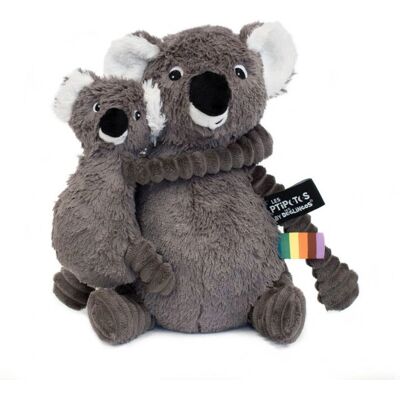 Les Déglingos Grå Koala - Mamma & Baby Plyschdjur Les Déglingos Grå Koala - Mamma & Baby Plyschdjur
