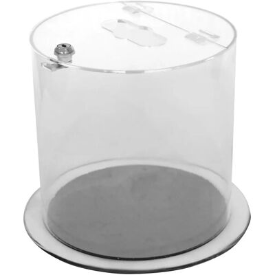 Kaiserkraft Contenitore trasparente 12L per guanti, maschere, batterie - Contenitore rifiuti Kaiserkraft Contenitore trasparente 12L per guanti, maschere, batterie - Contenitore rifiuti