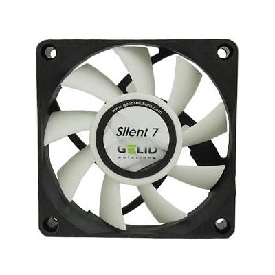 Gelid Solutions Silent 7 Gehäuseventilator - 7 cm Schwarz, Weiß Gelid Solutions Silent 7 Gehäuseventilator - 7 cm Schwarz, Weiß