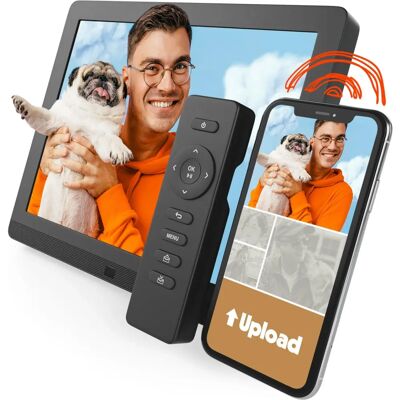 Pixstar 10-Zoll Digitaler Fotorahmen mit WLAN & Bewegungssensor - Unterstützt Fotos & Videos Pixstar 10-Zoll Digitaler Fotorahmen mit WLAN & Bewegungssensor - Unterstützt Fotos & Videos