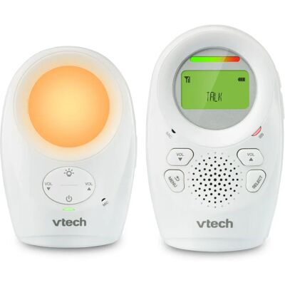 VTech Baby Monitor with Night Light - White - 75m Range VTech Baby Monitor with Night Light - White - 75m Range