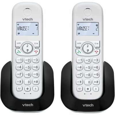 VTech - CS1501 - White - 2Handset - Cordless Phone VTech - CS1501 - White - 2Handset - Cordless Phone