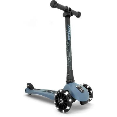 Scoot & Ride Highwaykick 3 LED - Stal - Regulowany kierownica - Scooter Scoot & Ride Scoot & Ride Highwaykick 3 LED - Stal - Regulowany kierownica - Scooter Scoot & Ride