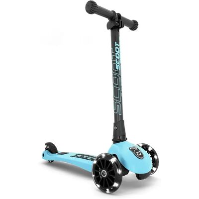 Scoot & Ride Highwaykick 3 LED - Jagoda - Skuterek składany dla dzieci z LED-ami Scoot & Ride Highwaykick 3 LED - Jagoda - Skuterek składany dla dzieci z LED-ami