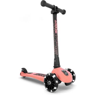 Scoot & Ride Highwaykick 3 LED Perzik Opvouwbare Step 3-6 jaar Scoot & Ride Highwaykick 3 LED Perzik Opvouwbare Step 3-6 jaar