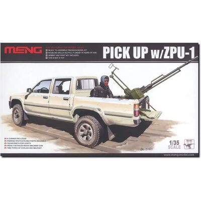 Meng Modell Kit Doppelkabine Toyota Hi-Lux Pickup - Militärmodell Meng Modell Kit Doppelkabine Toyota Hi-Lux Pickup - Militärmodell