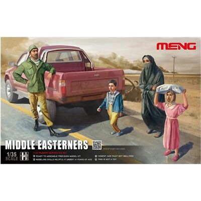 Meng Figuren Middle Easterners in the Street 4 Civilian figures - Historische Figuren - 1/35 Meng Figuren Middle Easterners in the Street 4 Civilian figures - Historische Figuren - 1/35
