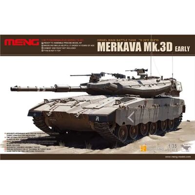 Kit de Modèle Militaire Meng Merkava Mk.3D Early - 1/35 - Modélisme militaire - Publicité Kit de Modèle Militaire Meng Merkava Mk.3D Early - 1/35 - Modélisme militaire - Publicité