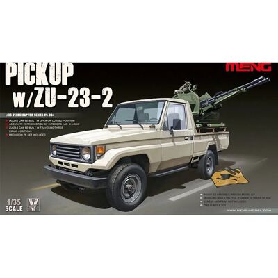 Kit Modello Meng Pick up with ZU-23-2 1/35 - Modellini di veicoli militari - Publicité Kit Modello Meng Pick up with ZU-23-2 1/35 - Modellini di veicoli militari - Publicité