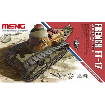 Meng Modellkit - 1:35 Militärpanzer - Französischer Renault FT Meng Modellkit - 1:35 Militärpanzer - Französischer Renault FT