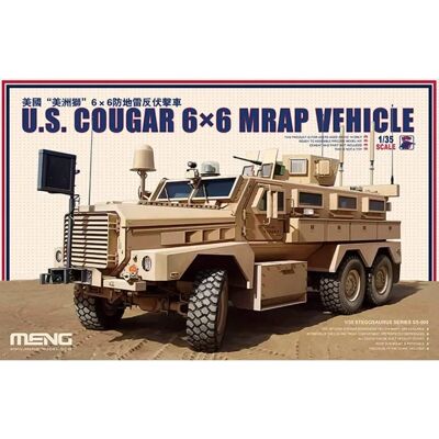 Meng US Cougar 6x6 MRAP Modellbausatz - Militärfahrzeug 1:35 Meng US Cougar 6x6 MRAP Modellbausatz - Militärfahrzeug 1:35