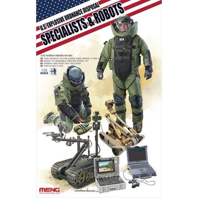 Meng HS-003 US Explosive Ordnance Disposal Spezialist & Roboter - Modellfiguren Meng HS-003 US Explosive Ordnance Disposal Spezialist & Roboter - Modellfiguren
