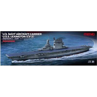 Modèle plastique codé couleur USS Lexington CV-2 - Porte-avions - Publicité Modèle plastique codé couleur USS Lexington CV-2 - Porte-avions - Publicité