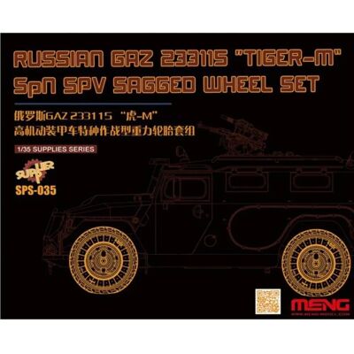 Ensemble de roues en résine Meng GAZ 233115 Tiger-M SPV - Accessoires de Véhicules Militaires - Publicité Ensemble de roues en résine Meng GAZ 233115 Tiger-M SPV - Accessoires de Véhicules Militaires - Publicité