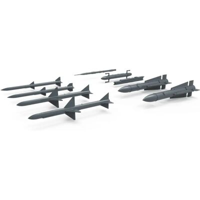 Meng MMSPS-044 Maßstab 1:48 Luft-zu-Luft-Raketensatz - Superdetailliertes Flugzeug-Kit Meng MMSPS-044 Maßstab 1:48 Luft-zu-Luft-Raketensatz - Superdetailliertes Flugzeug-Kit