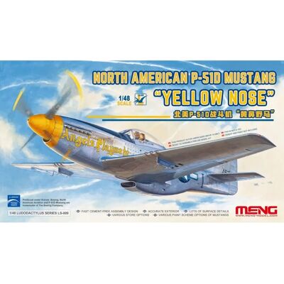 Meng Modèle P-51D Mustang Nez Jaune - Maquette d'Avion - Publicité Meng Modèle P-51D Mustang Nez Jaune - Maquette d'Avion - Publicité