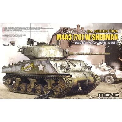 Meng M4a3 (76) W Militärmodellbaukasten - Maßstab 1:35 Meng M4a3 (76) W Militärmodellbaukasten - Maßstab 1:35