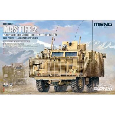 Meng Model Britischer Mastiff 2 6X6 Radgeschützter Patrouillenfahrzeug 1:35 - Militärmodellbausatz - MengSS-012 Meng Model Britischer Mastiff 2 6X6 Radgeschützter Patrouillenfahrzeug 1:35 - Militärmodellbausatz - MengSS-012