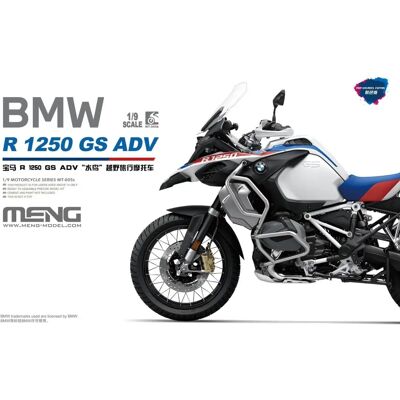 Meng BMW R 1250 GS ADV - Wstępnie pomalowany model - 1:9 - Model motocykla Meng BMW R 1250 GS ADV - Wstępnie pomalowany model - 1:9 - Model motocykla