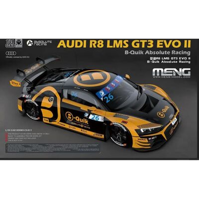 Meng Audi R8 LMS GT3 EVO II B-Quik Modellauto - 1:24 Meng Audi R8 LMS GT3 EVO II B-Quik Modellauto - 1:24