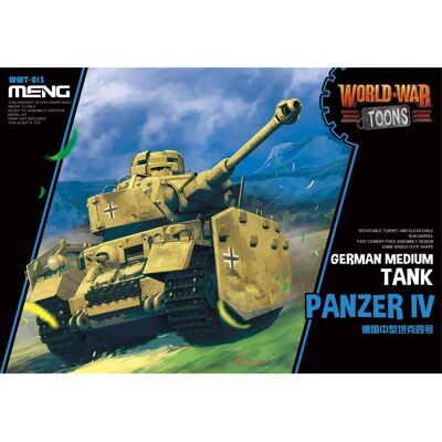 Meng Panzer IV Tank - Militärmodell - WW2 Toon-Serie Meng Panzer IV Tank - Militärmodell - WW2 Toon-Serie