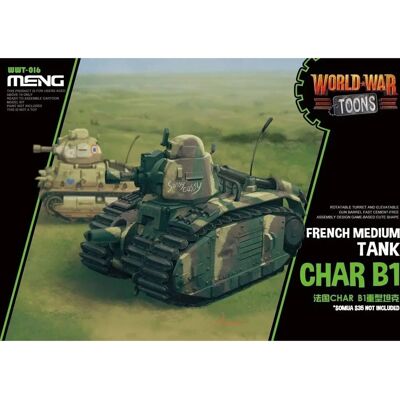 Kit Modèle Char B1 Tank Heavy Français - Modèle Militaire - Publicité Kit Modèle Char B1 Tank Heavy Français - Modèle Militaire - Publicité
