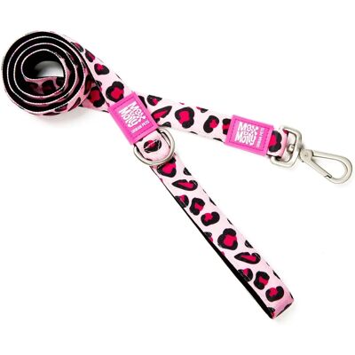 Max & Molly Pink Leopard Short Dog Leash - Dog Accessory Max & Molly Pink Leopard Short Dog Leash - Dog Accessory