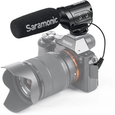 Microphone Saramonic SR-M3 - Condensateur directionnel pour DSLR & vidéos - Publicité Microphone Saramonic SR-M3 - Condensateur directionnel pour DSLR & vidéos - Publicité