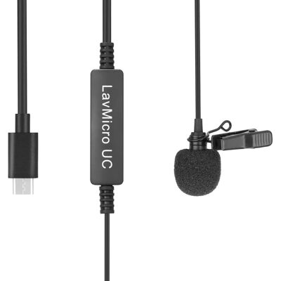Saramonic Lavmicro UC Lavalier Microphone - USB-C - Compact & Lightweight - Omnidirectional Saramonic Lavmicro UC Lavalier Microphone - USB-C - Compact & Lightweight - Omnidirectional
