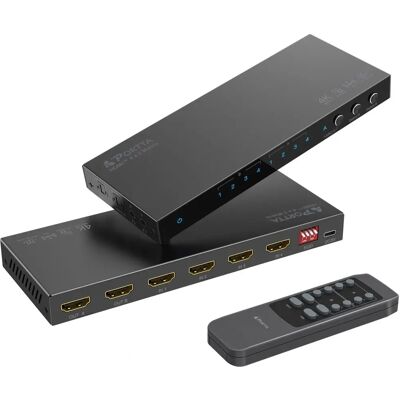 PORTTA HDMI Switch Splitter - Matriz HDMI 4x2 4K HDR PORTTA HDMI Switch Splitter - Matriz HDMI 4x2 4K HDR