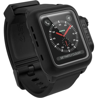 Catalyst Accessoires intelligents noirs résistants aux chocs - Étanche, Compatible avec Apple Watch 2/3 Catalyst Accessoires intelligents noirs résistants aux chocs - Étanche, Compatible avec Apple Watch 2/3