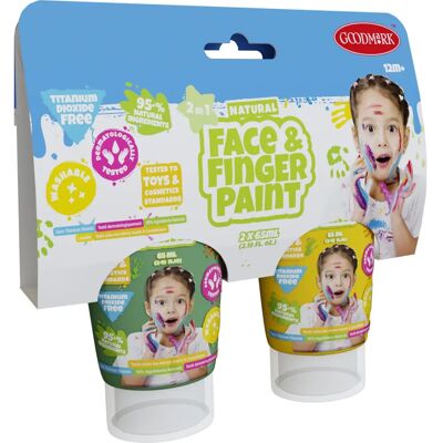 Boti - Natural Face & Finger Paint 38553 - Groen Boti - Natural Face & Finger Paint 38553 - Groen