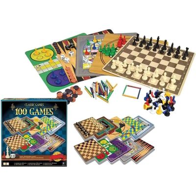Canenco MA - Klassische Spiele - 100 Spiele Set - Sammlung Canenco MA - Klassische Spiele - 100 Spiele Set - Sammlung