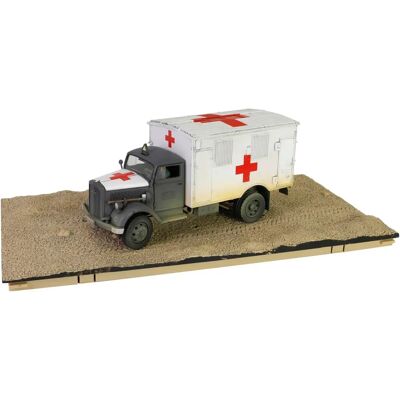 Forces Of Valor Opel Blitz 3.6-6700A WWII Ambulans Vit - Modell i zink Forces Of Valor Opel Blitz 3.6-6700A WWII Ambulans Vit - Modell i zink