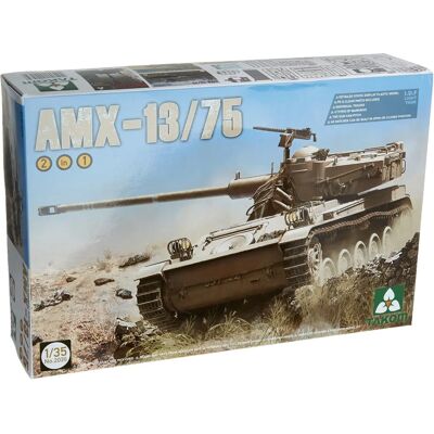Kit de Modèle Tank Léger AMX-13/75 - Véhicule Militaire Takom - Publicité Kit de Modèle Tank Léger AMX-13/75 - Véhicule Militaire Takom - Publicité