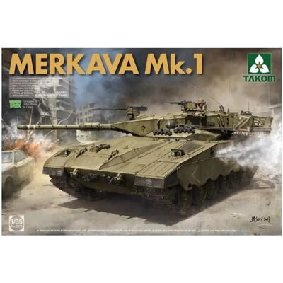 Kit modèle militaire Merkava 1 de Takom - Échelle 1:35 - Publicité Kit modèle militaire Merkava 1 de Takom - Échelle 1:35 - Publicité
