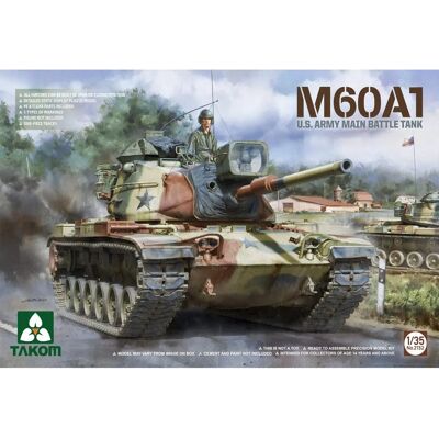 Kit de Maquette du Char de Bataille Principal M60A1 US Army - 1/35 - Publicité Kit de Maquette du Char de Bataille Principal M60A1 US Army - 1/35 - Publicité