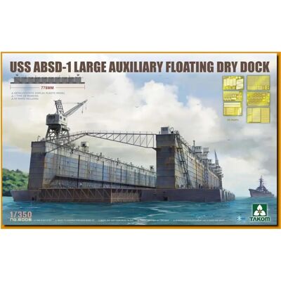 Takom USS ABSD-1 Großer Hilfskraft-Floating-Dock 1/350 - Schiffsmodellbausatz Takom USS ABSD-1 Großer Hilfskraft-Floating-Dock 1/350 - Schiffsmodellbausatz