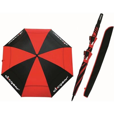 Clicgear Dual Canopy Golf Umbrella - 68" Red/Black Clicgear Dual Canopy Golf Umbrella - 68" Red/Black