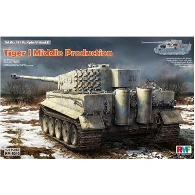 Maquette militaire Rye Field Pz.Kpfw.VI Tiger I Production Moyenne - 1/35 - Publicité Maquette militaire Rye Field Pz.Kpfw.VI Tiger I Production Moyenne - 1/35 - Publicité