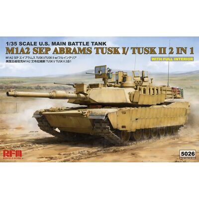 Rye Field Models M1A2 TUSK I / TUSK II Intérieur Complet - Maquette Militaire - 1/35 - Publicité Rye Field Models M1A2 TUSK I / TUSK II Intérieur Complet - Maquette Militaire - 1/35 - Publicité