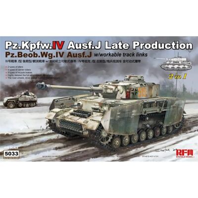 Rye Field Modèles AUSF J LATE 2IN1 WORKABLE TRAC - Maquette militaire - Publicité Rye Field Modèles AUSF J LATE 2IN1 WORKABLE TRAC - Maquette militaire - Publicité