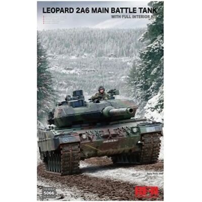Maquette du Char de Combat Principal Leopard 2 A6 - Intérieur Complet 1:35 - Publicité Maquette du Char de Combat Principal Leopard 2 A6 - Intérieur Complet 1:35 - Publicité