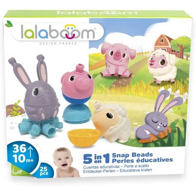 Lalaboom - Bauernhof Tier Lernset mit Perlen Lalaboom - Bauernhof Tier Lernset mit Perlen