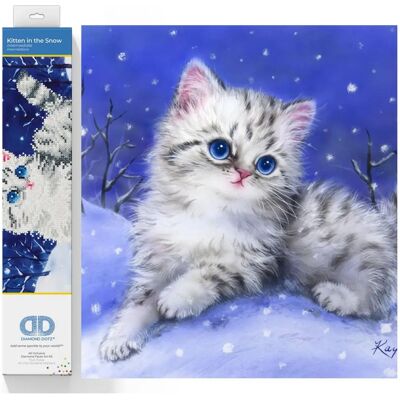 Diamond Dotz Kitten in the Snow - Craft Kit Diamond Dotz Kitten in the Snow - Craft Kit