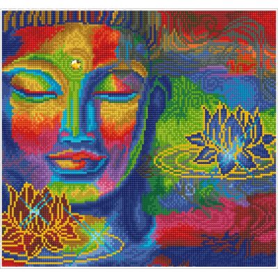 Diamond Dotz - Diamond Painting Buddha und Lotusblumen Diamond Dotz - Diamond Painting Buddha und Lotusblumen