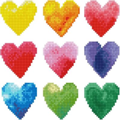 Diamond Dotz - Herz Regenbogen Bastelset - Diamond Painting Diamond Dotz - Herz Regenbogen Bastelset - Diamond Painting