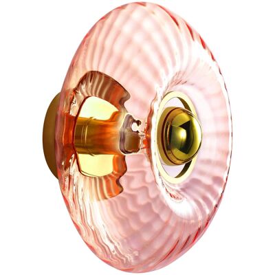 Elements Lighting - GRACE - Rose - Verre - Applique murale - Publicité Elements Lighting - GRACE - Rose - Verre - Applique murale - Publicité